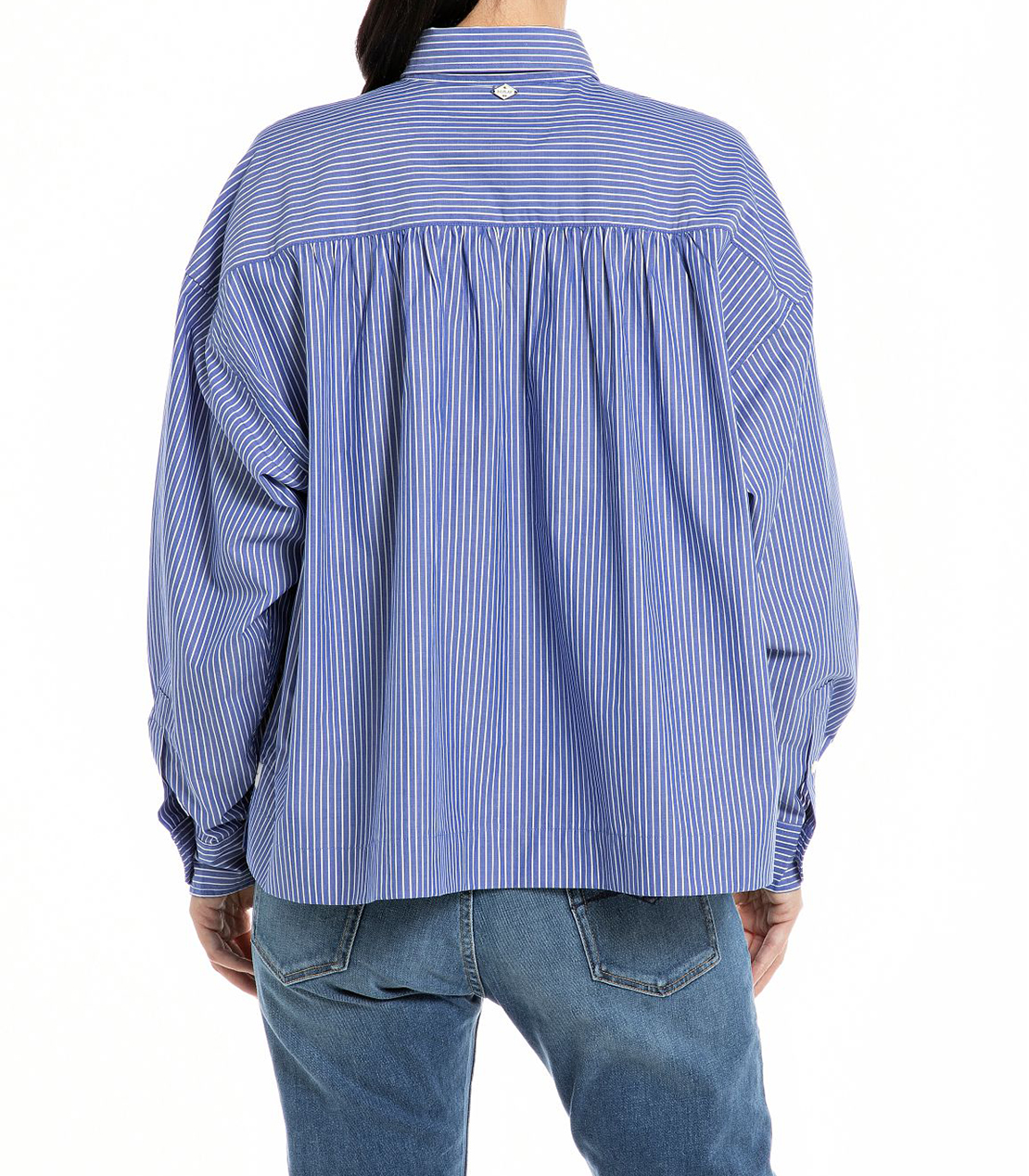 ブルーストライプ ポプリンシャツ 詳細画像 ブルー / ホワイト 2